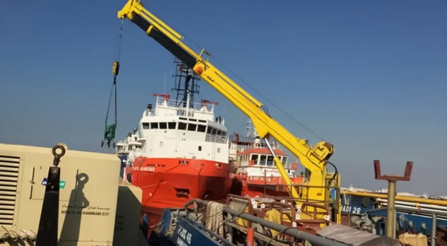 telescopic marine crane telescopic marine crane